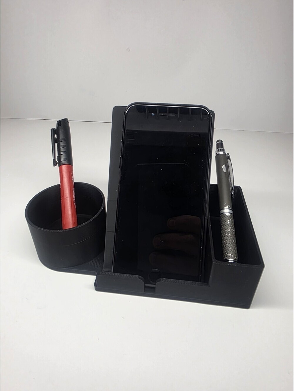 Desktop Organizer w/ Phone Stand | Pen Holder Desk Caddy | Office Organizer